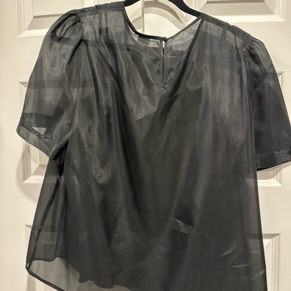 Elegant Sheer Black Top